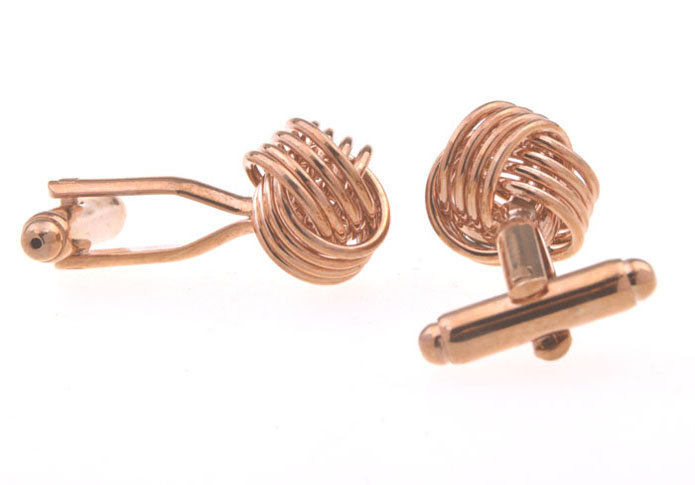  Gold Luxury Cufflinks Metal Cufflinks Knot Wholesale & Customized  CL656058