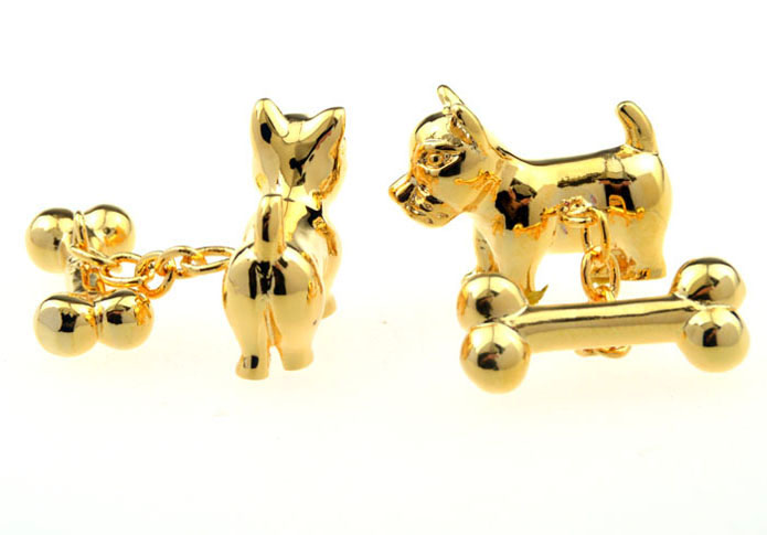  Gold Luxury Cufflinks Metal Cufflinks Animal Wholesale & Customized  CL656094