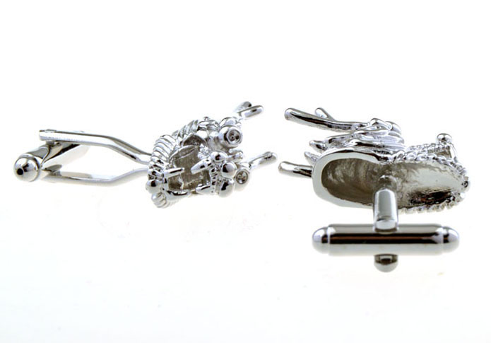 Dragon Cufflinks  Silver Texture Cufflinks Metal Cufflinks Funny Wholesale & Customized  CL656156