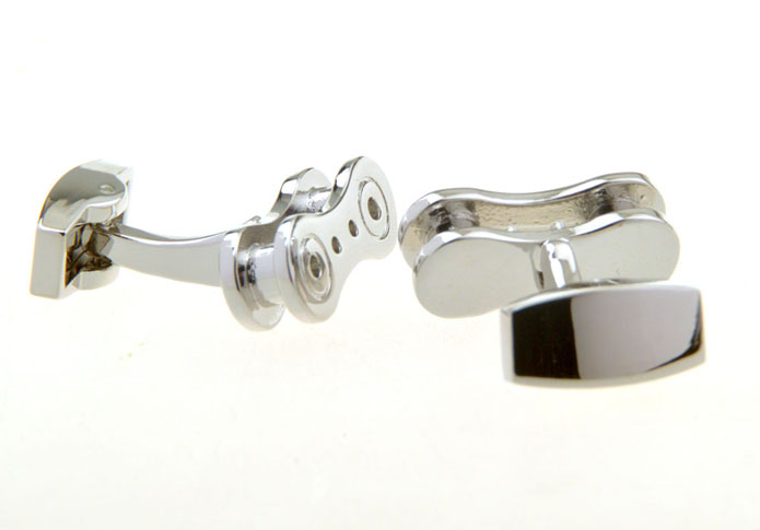 Chain Cufflinks  Silver Texture Cufflinks Metal Cufflinks Tools Wholesale & Customized  CL656269