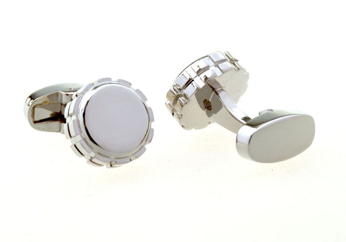  Silver Texture Cufflinks Metal Cufflinks Wholesale & Customized  CL656459
