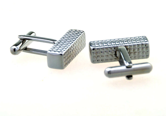  Silver Texture Cufflinks Metal Cufflinks Wholesale & Customized  CL656469