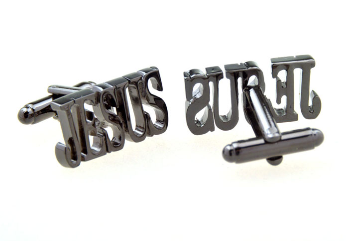 Jesus Cufflinks  Gun Metal Color Cufflinks Metal Cufflinks Flags Wholesale & Customized  CL656480