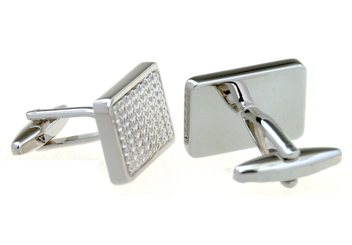  Silver Texture Cufflinks Metal Cufflinks Wholesale & Customized  CL656690