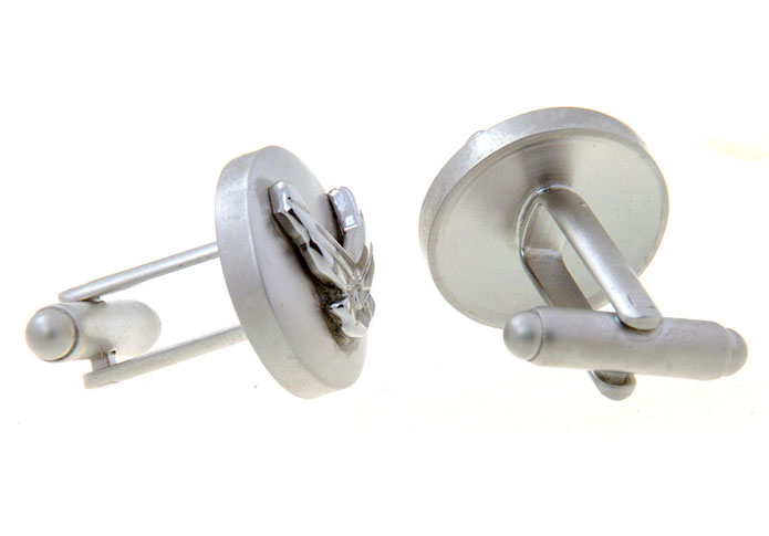  Silver Texture Cufflinks Metal Cufflinks Flags Wholesale & Customized  CL656698
