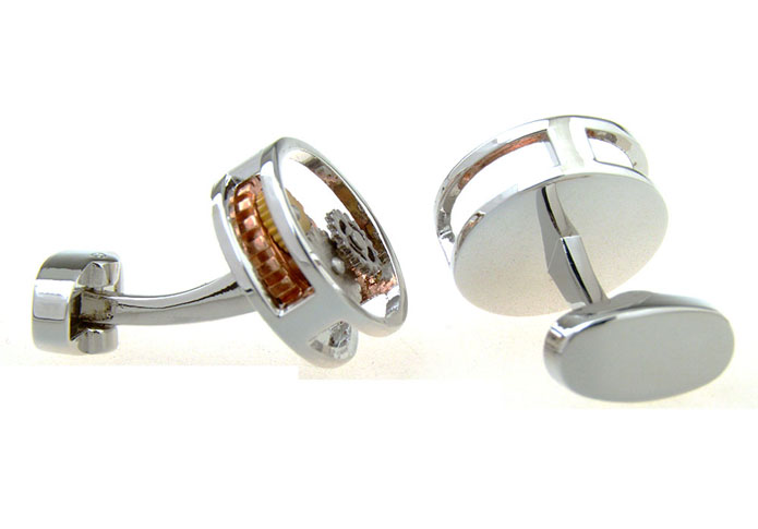 Steampunk Minimal Round Vintage Watch Movement Cufflinks  Gold Luxury Cufflinks Metal Cufflinks Tools Wholesale & Customized  CL656704