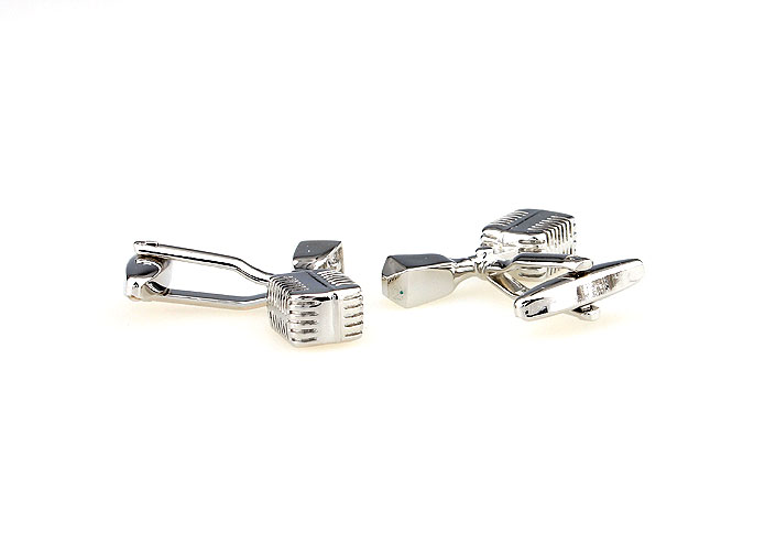 Microphone Cufflinks  Silver Texture Cufflinks Metal Cufflinks Music Wholesale & Customized  CL666827