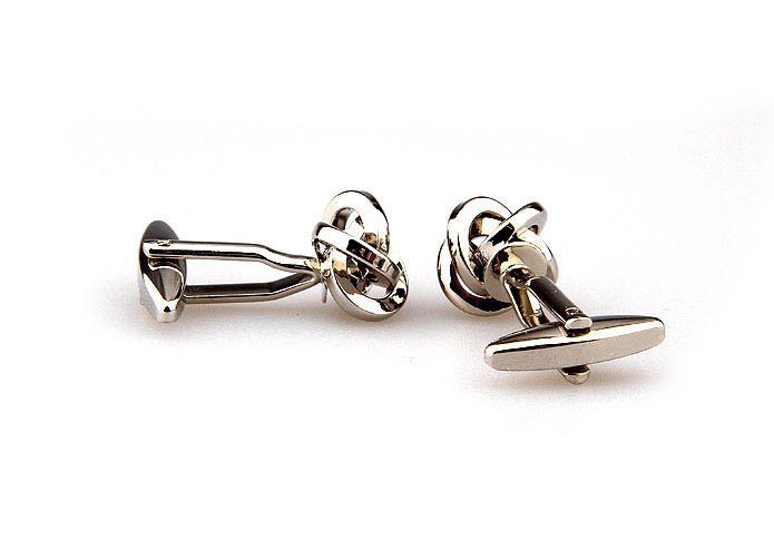  Silver Texture Cufflinks Metal Cufflinks Knot Wholesale & Customized  CL666992