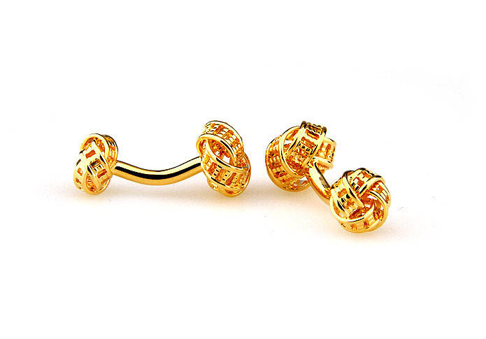 Duplex Cufflinks  Gold Luxury Cufflinks Metal Cufflinks Knot Wholesale & Customized  CL667058