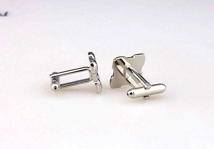  Silver Texture Cufflinks Metal Cufflinks Symbol Wholesale & Customized  CL667255