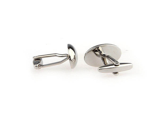 Pea shaped Cufflinks  Silver Texture Cufflinks Metal Cufflinks Funny Wholesale & Customized  CL667322