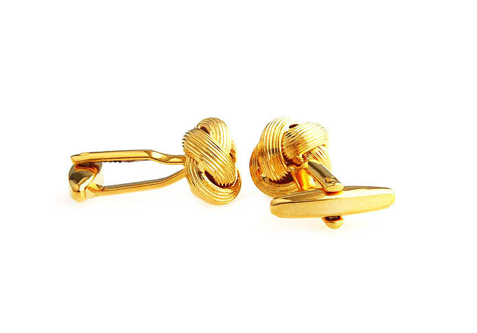  Gold Luxury Cufflinks Metal Cufflinks Knot Wholesale & Customized  CL667417