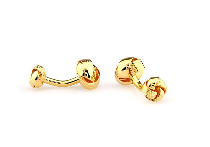 Sided knot Cufflinks  Gold Luxury Cufflinks Metal Cufflinks Knot Wholesale & Customized  CL667676