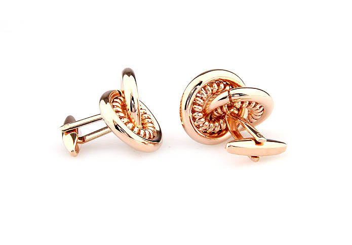  Gold Luxury Cufflinks Metal Cufflinks Knot Wholesale & Customized  CL667680
