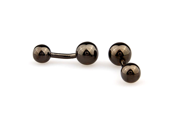 Double-sided ball Cufflinks  Gray Steady Cufflinks Metal Cufflinks Funny Wholesale & Customized  CL667877