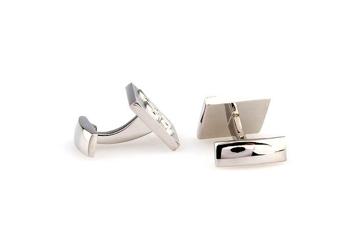 26 Letters H Cufflinks  Silver Texture Cufflinks Metal Cufflinks Symbol Wholesale & Customized  CL667985