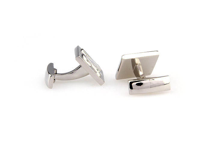 26 Letters M Cufflinks  Silver Texture Cufflinks Metal Cufflinks Symbol Wholesale & Customized  CL667989