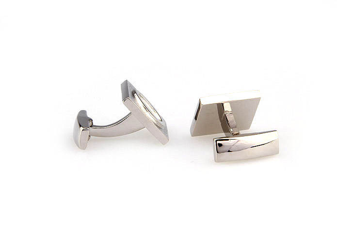 26 Letters O Cufflinks  Silver Texture Cufflinks Metal Cufflinks Symbol Wholesale & Customized  CL667991