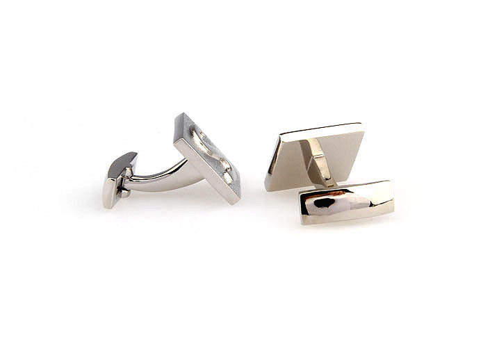 26 Letters S Cufflinks  Silver Texture Cufflinks Metal Cufflinks Symbol Wholesale & Customized  CL667995