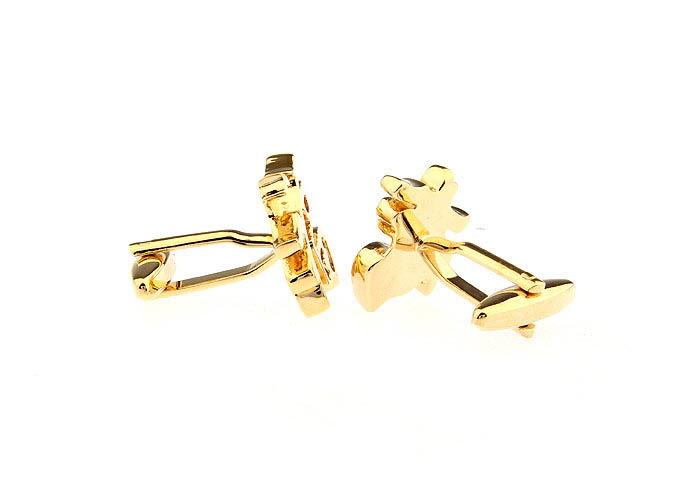 Chinese character Fu Cufflinks  Gold Luxury Cufflinks Metal Cufflinks Wedding Wholesale & Customized  CL668125