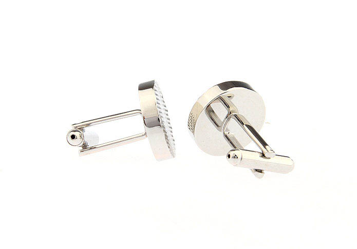  Silver Texture Cufflinks Metal Cufflinks Wholesale & Customized  CL668136