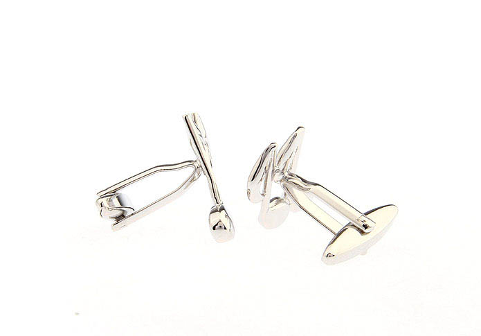 Musical notes Cufflinks  Silver Texture Cufflinks Metal Cufflinks Music Wholesale & Customized  CL668161