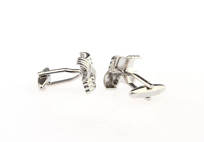 Silver Texture Cufflinks Metal Cufflinks Knot Wholesale & Customized  CL668169