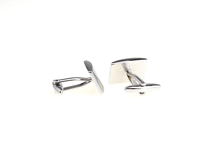 Curvature of the mirror Cufflinks  Silver Texture Cufflinks Metal Cufflinks Symbol Wholesale & Customized  CL671364