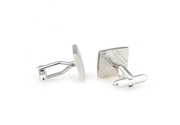  Silver Texture Cufflinks Metal Cufflinks Wholesale & Customized  CL671420