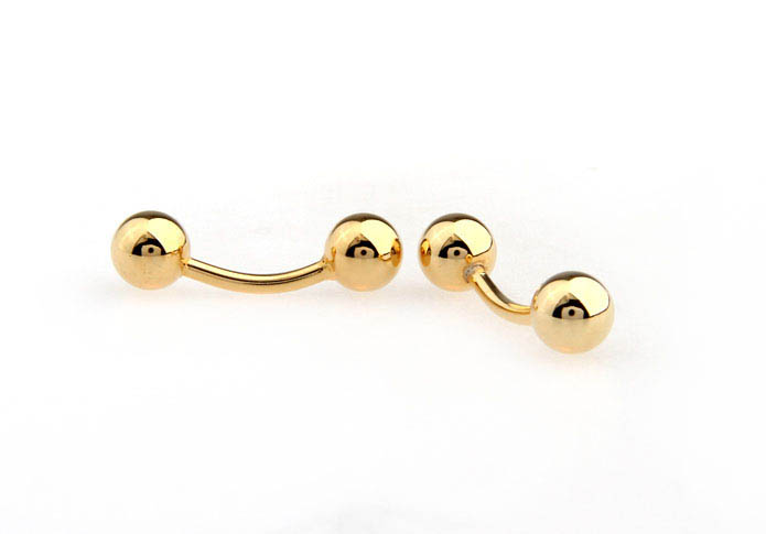 Double-sided ball Cufflinks  Gold Luxury Cufflinks Metal Cufflinks Sports Wholesale & Customized  CL671513