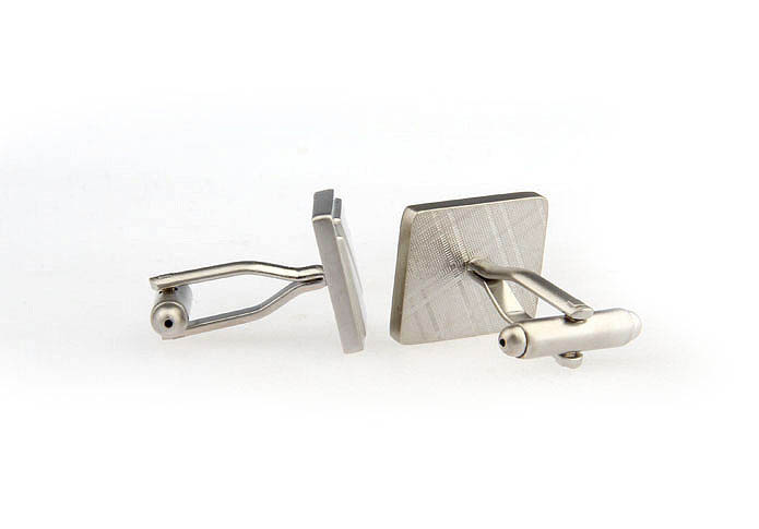  Silver Texture Cufflinks Metal Cufflinks Wholesale & Customized  CL671572