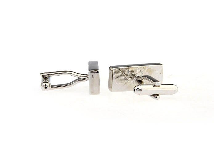 Silver Texture Cufflinks Metal Cufflinks Wholesale & Customized CL671579
