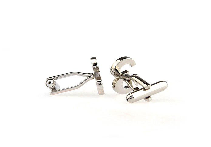 Number 3 Cufflinks  Silver Texture Cufflinks Metal Cufflinks Symbol Wholesale & Customized  CL671599