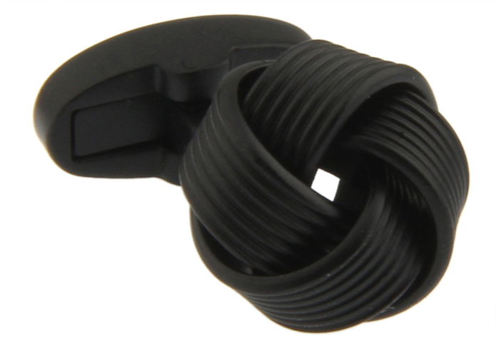  Gun Metal Color Cufflinks Metal Cufflinks Knot Wholesale & Customized  CL720872