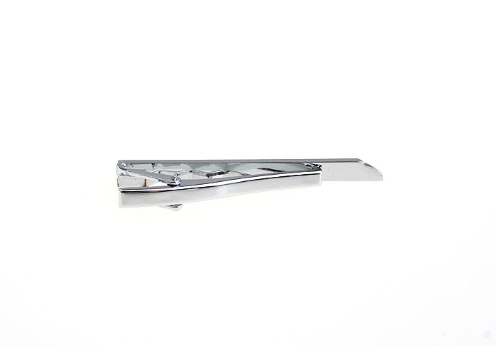  Silver Texture Tie Clips Metal Tie Clips Wholesale & Customized  CL840735