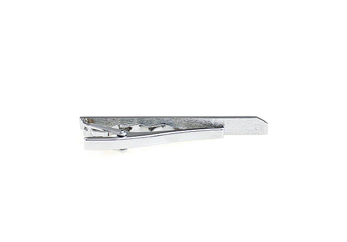  Silver Texture Tie Clips Metal Tie Clips Wholesale & Customized  CL840742