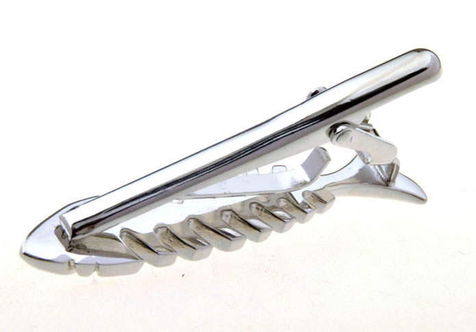 Fish Bone Tie Clips  Silver Texture Tie Clips Metal Tie Clips Animal Wholesale & Customized  CL850987