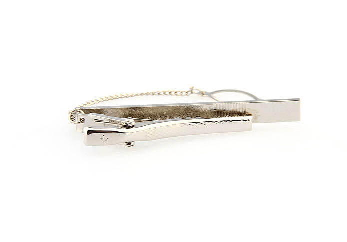  Silver Texture Tie Clips Metal Tie Clips Wholesale & Customized  CL860835