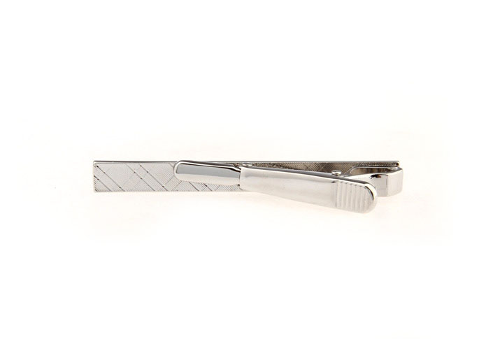  Silver Texture Tie Clips Metal Tie Clips Wholesale & Customized  CL860887