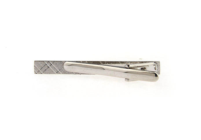  Silver Texture Tie Clips Metal Tie Clips Wholesale & Customized  CL870734