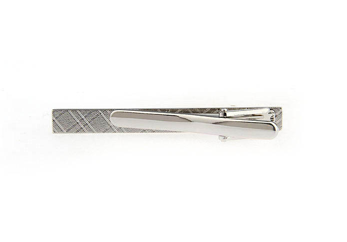  Silver Texture Tie Clips Metal Tie Clips Wholesale & Customized  CL870736