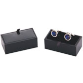 Imitation leather + Plastic Cufflinks Boxes  Black Classic Cufflinks Boxes Cufflinks Boxes Wholesale & Customized  CL210498