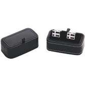 Imitation leather + Plastic Cufflinks Boxes  Black Classic Cufflinks Boxes Cufflinks Boxes Wholesale & Customized  CL210500