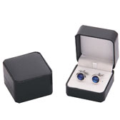 Imitation leather + Plastic Cufflinks Boxes  Black Classic Cufflinks Boxes Cufflinks Boxes Wholesale & Customized  CL210523