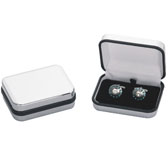 Bright Surface + Plastic Cufflinks Boxes  Silver Texture Cufflinks Boxes Cufflinks Boxes Wholesale & Customized  CL210549