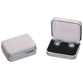 Matt Surface + Plastic Cufflinks Boxes  Gray Steady Cufflinks Boxes Cufflinks Boxes Wholesale & Customized  CL210551