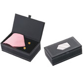 Imitation leather + Plastic Tie Boxes  Black Classic Tie Boxes Tie Boxes Wholesale & Customized  CL210598