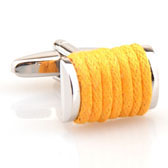 Yellow Lively Cufflinks Silk Cufflinks Sports Wholesale & Customized CL654770