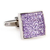  Purple Romantic Cufflinks Crystal Cufflinks Wholesale & Customized  CL666145