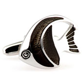 Ornamental fish Cufflinks  Black Classic Cufflinks Enamel Cufflinks Animal Wholesale & Customized  CL630747